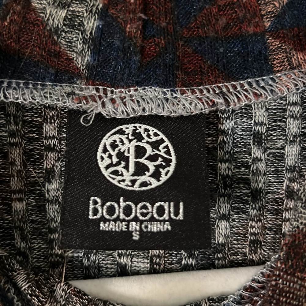 Bobeau Multicolor Patterned Knit Top Small - Picture 2 of 4
